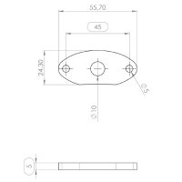 Spacer Kennzeichenbeleuchtung "Micro Space"