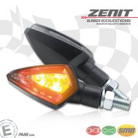 LED-Blinker-RL Kombi "Zenit" | ABS schwarz