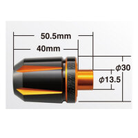 Daytona Lenkergewichte "Scratch" | orange eloxiert