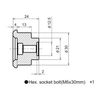 Lenkergewichte "D-MIRROR" | schwarz Alu M6Y