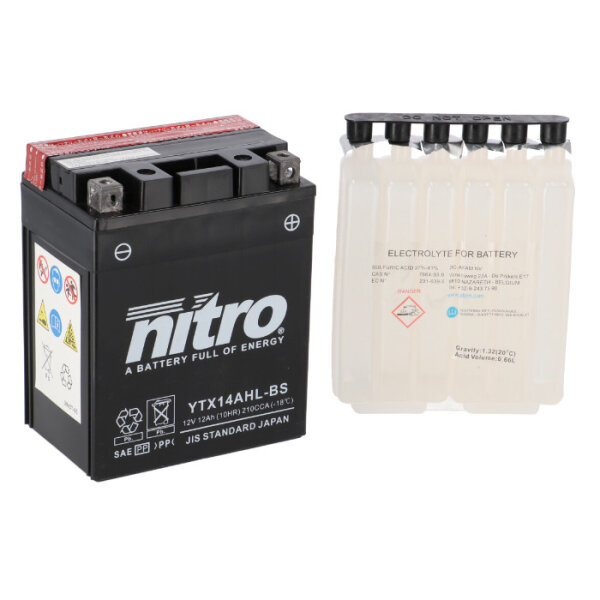 Batterie | Nitro YTX14AHL-BS 12AH MF