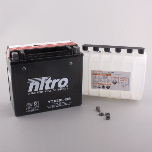 Batterie | Nitro NTX20L-BS / YTX20L 18AH MF