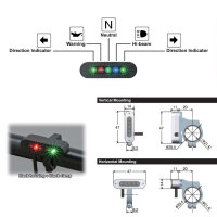 Kontrollleuchteneinheit "Alpha" | schwarz 5Leds