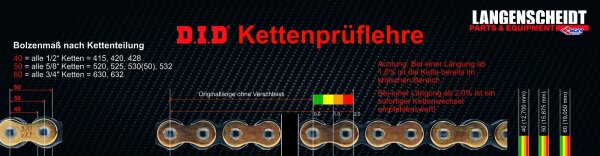 Kettenprüflehre DID Ketten Prüflehre