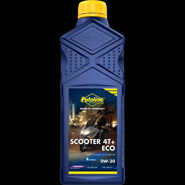 Putoline Motoröl Scooter 4T+ ECO 0W-30 1 Liter Flasche / VW 503.00/506.00/506.01 vollsynthetisch