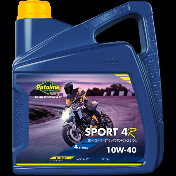 Putoline Motoröl Sport 4R 10W-40 4T 4 Liter Kanister / API SM, JASO MA2 teilsynthetisch