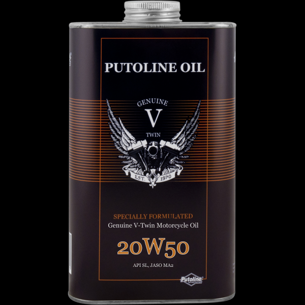 Putoline Motoröl Genuine V-Twin 20W-50 1 Liter Blechdose / API SL, JASO MA2 vollsynthetisch