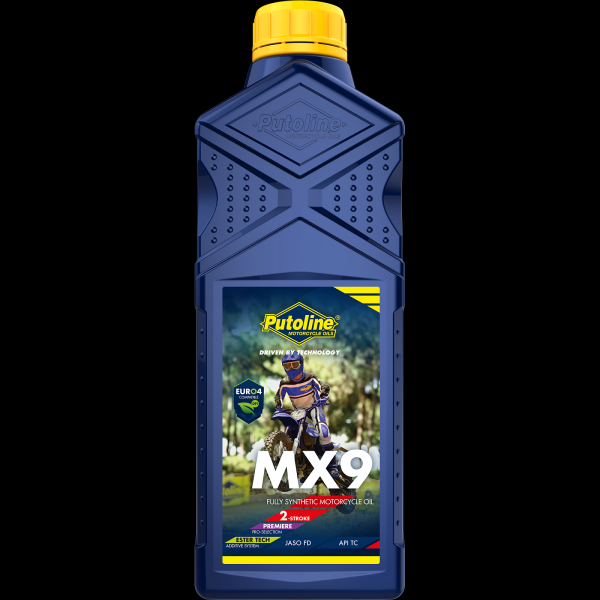 Putoline Motoröl MX9 2T 1 Liter Flasche / API TC, JASO FD, ISO-L-EGD vollsynthetisch