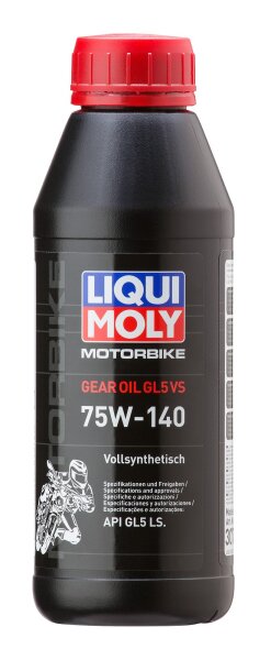 Liqui Moly Motorbike Gear Oil 75W-140 (GL5) VS 500 ml Dose API GL5 LS vollsynthetisch