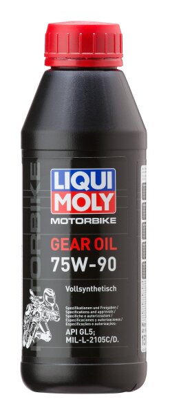 Liqui Moly Motorbike Gear Oil 75W-90 500 ml Dose / API GL5,MIL-L 2105 C,MIL-L vollsynthetisch