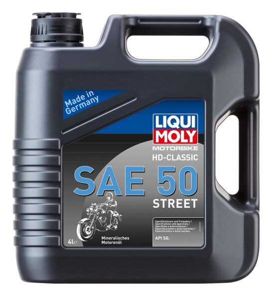 Liqui Moly Motorbike HD-Classic SAE 50 Street 4 Liter Kanister / API SG mineralisch