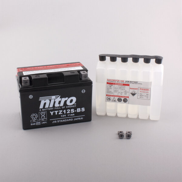 Nitro Batterie NTZ12S-BS (CP) mit Säurepack 12V/11Ah [150x87x110] CCA=210A