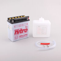 Nitro Batterie NB5L-B (CP) mit Säurepack 12V/5Ah [120x60x130] CCA=65A