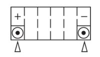 Nitro Batterie NT7B-4 SLA (WC) Gel 12V/6,5Ah [150x65x93] CCA=110A