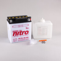 Nitro Batterie NB10L-B2 (CP) mit Säurepack 12V/11Ah [135x90x145] CCA=160A