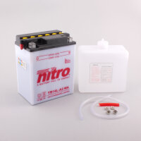 Nitro Batterie NB14L-A2 (CP) mit Säurepack 12V/14Ah [134x89x166] CCA=190A