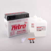 Nitro Batterie 51814 (CP) mit Säurepack 12V/18Ah [186x82x171] CCA=100A