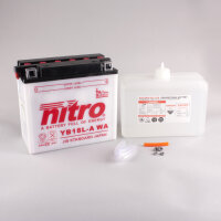 Nitro Batterie NB18L-A (CP) mit Säurepack 12V/18Ah [180x90x162] CCA=235A