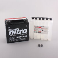 Nitro Batterie NTX14H-BS (CP) HP mit Säurepack...