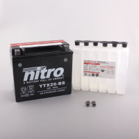 Nitro Batterie NTX20-BS (CP) mit Säurepack 12V/18Ah...