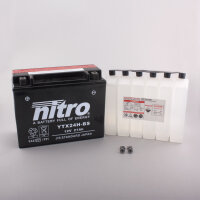 Nitro Batterie NTX24H-BS (CP) HP mit Säurepack 12V/21Ah [205x87x162] CCA=350A