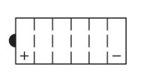 Nitro Batterie NHD-12 (CP) mit Säurepack 12V/28Ah [206x133x165] CCA=240A