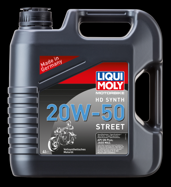 Liqui Moly Motorbike HD Synth 20W-50 Street 4 Liter Kanister API SN PLUS, JASO MA2 vollsynthetisch