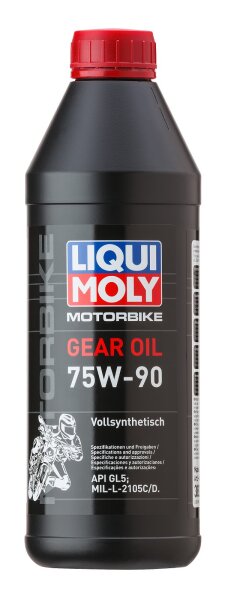 Liqui Moly Motorbike Gear Oil 75W-90 1 Liter Dose API GL5,MIL-L 2105 C,MIL-L vollsynthetisch