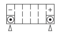 Nitro Batterie NT4L-BS (CP) mit Säurepack 12V/3Ah [114x71x86] CCA=40A