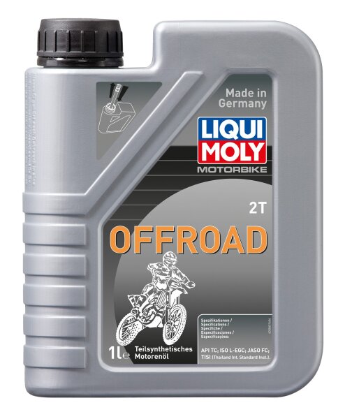 Liqui Moly Motorbike 2T Offroad 1 Liter Kanister API TC, ISO L-EGC, JASO FC teilsynthetisch