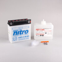 Nitro Batterie 12N5.5A-3B (CP) mit Säurepack...