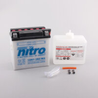 Nitro Batterie 12N7-3B-2 (CP) mit Säurepack 12V/7Ah...