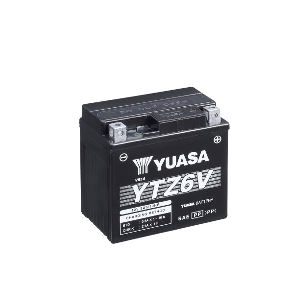 Yuasa Batterie YTZ6V (WC) AGM / Gel 12V/5AH (10 Std.) [113x70x105] CCA=90A