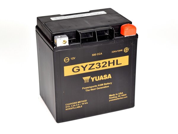 Yuasa Batterie GYZ32HL (WC) AGM / Gel 12V/32AH (10 Std.) [166x126x175] CCA=500A