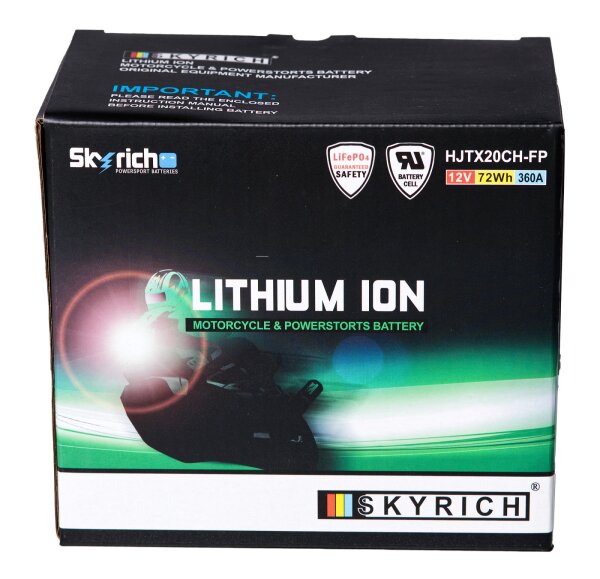 Skyrich Batterie HJTX20CH-FP [150x87x105] 12,8V/6AH (10 Std.), 72 Wh, CCA: 360