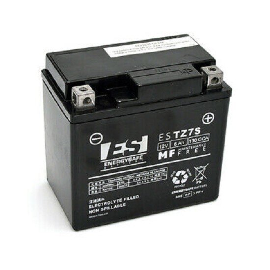 ES Energy Safe Batterie ENERGYSAFE ESTZ7S (WC) AGM / Gel 12V/6AH (10 Std.) [113x70x105] CCA=130A (2 Jahre Garantie - s. Artikeltext)