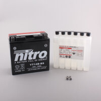 Nitro Batterie NT14B-BS (CP) mit Säurepack 12V/12Ah [150x70x145] CCA=210A