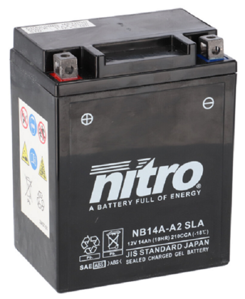 Nitro Batterie NB14A-A2 SLA (WC) Gel 12V/14Ah [134x89x176] CCA=210A