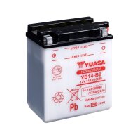 Yuasa Batterie YB14-B2 (CP) mit Säurepack 12V/14AH...