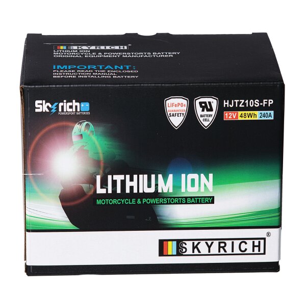 Skyrich Batterie HJTZ10S-FP [150x87x93] 12,8V/4AH (10 Std.), 48Wh, CCA: 240