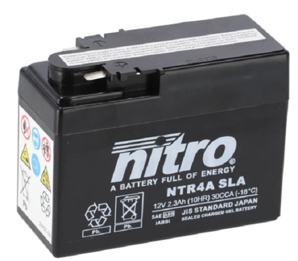 Nitro Batterie NTR4A SLA (WC) Gel 12V/2,3Ah [112x49x86] CCA=45A