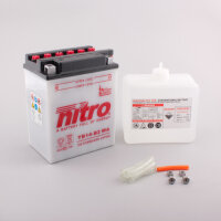 Nitro Batterie NB14-B2 (CP) mit Säurepack 12V/14Ah [134x89x166] CCA=190A