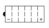 Nitro Batterie 51913 (CP) mit Säurepack 12V/19Ah [183x80x170] CCA=100A