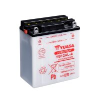 Yuasa Batterie YB12AL-A (DC) ohne Säure 12V/12AH (10...