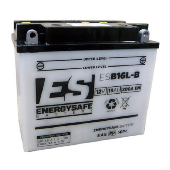 ES Energy Safe Batterie ENERGYSAFE ESB16L-B (CP) mit Säurepack 12V/19AH (10 Std.) [175x100x155] CCA=200A (2 Jahre Garantie - s. Artikeltext)