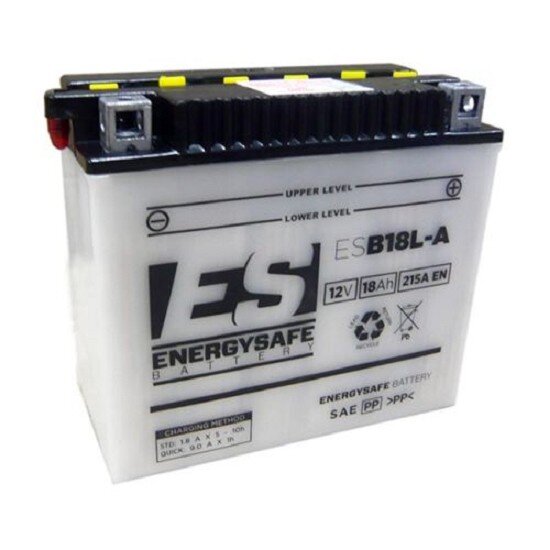 ES Energy Safe Batterie ENERGYSAFE ESB18L-A (CP) mit Säurepack 12V/18AH (10 Std.) [180x90x162] CCA=215A (2 Jahre Garantie - s. Artikeltext)