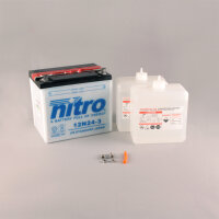 Nitro Batterie 12N24-3 (CP) mit Säurepack 12V/24Ah...