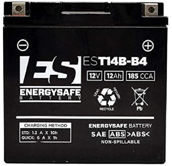 ES Energy Safe Batterie ENERGYSAFE EST14B-B4 (WC) AGM / Gel 12V/12AH (10 Std.) [150x70x145] CCA=185A (2 Jahre Garantie - s. Artikeltext)