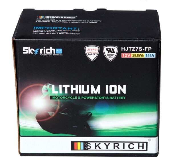 Skyrich Batterie HJTZ7S-FP [113x70x85] 12,8V/2,4AH (10 Std.), 28,8 Wh, CCA: 144