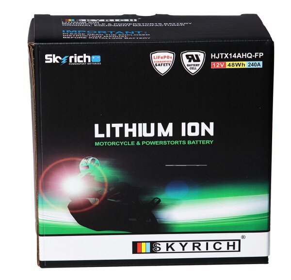 Skyrich Batterie HJTX14AHQ-FP [134x75x133] 12,8V/4AH (10 Std.), 48 Wh, CCA: 240